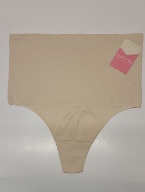 Yummie NWT HIGH‎ WAIST SHAPING THONG 1X/2X Nude